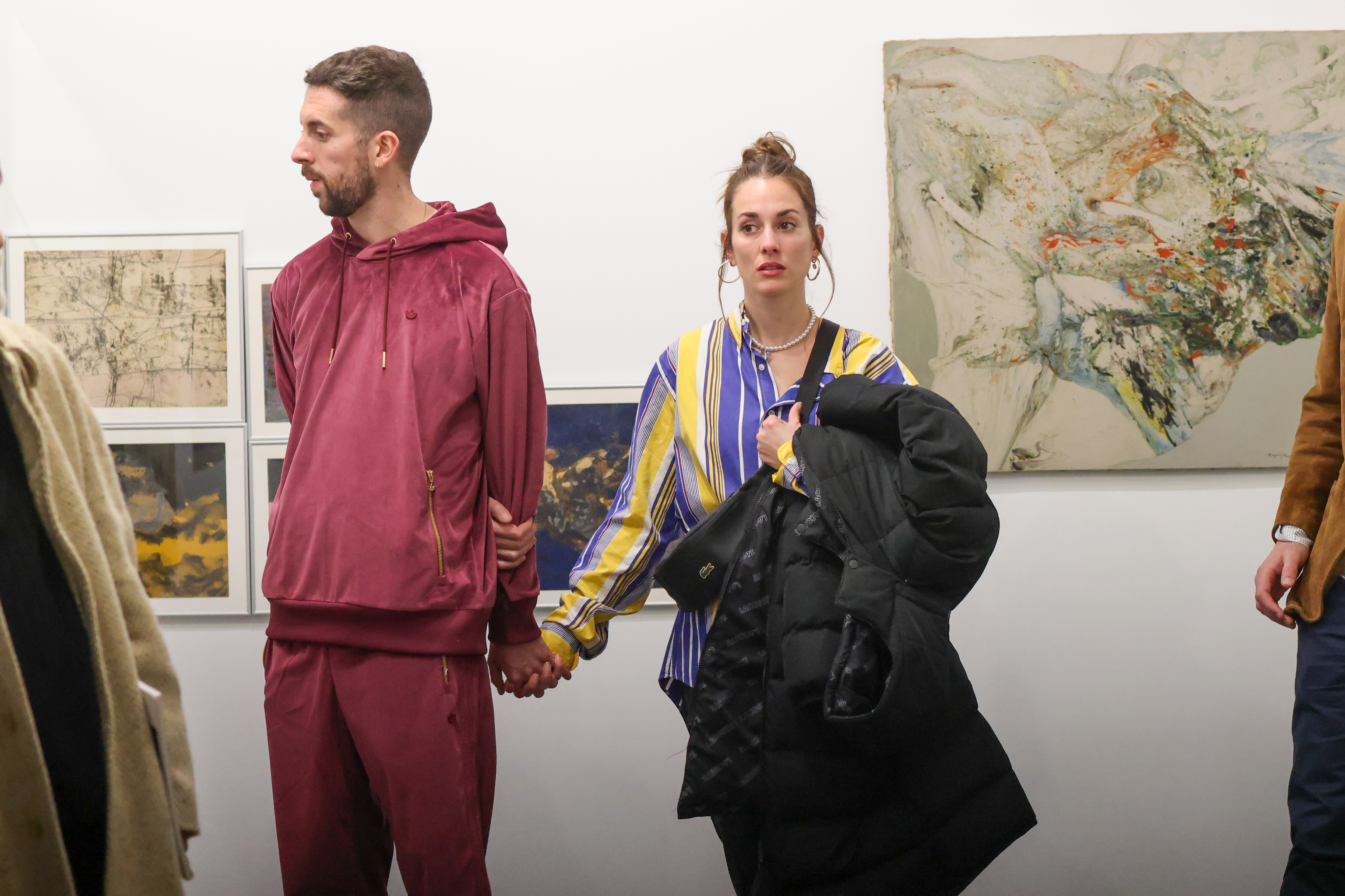 David Broncano y su novia, Silvia Alonso, en la Feria ARCO del a�o 2023