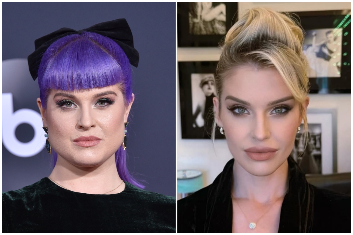 Kelly Osbourne, en una imagen de 2019 (i) y en la actualidad.