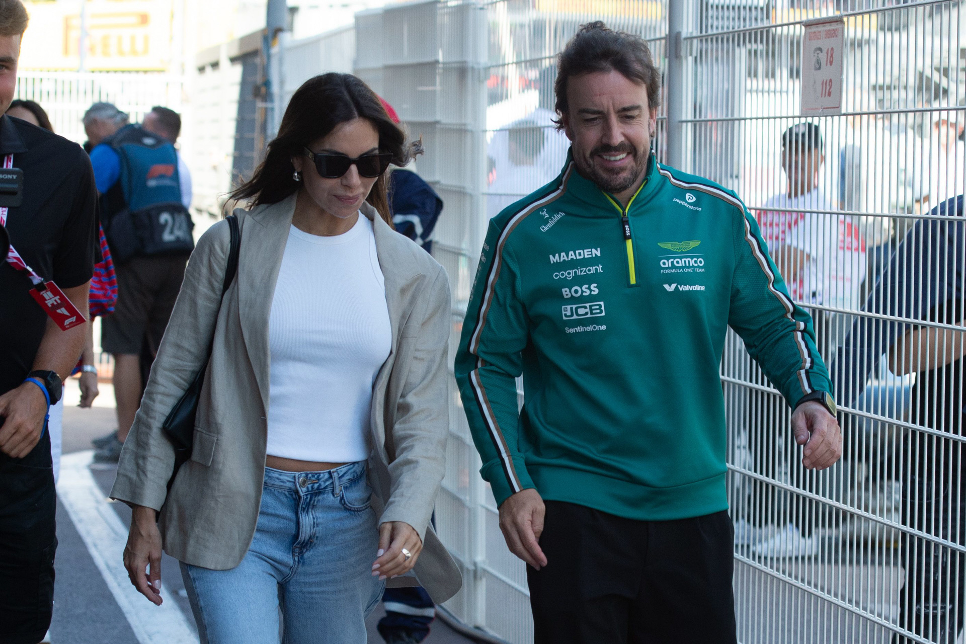 Melissa Jim�nez y Fernando Alonso, en una imagen reciente.